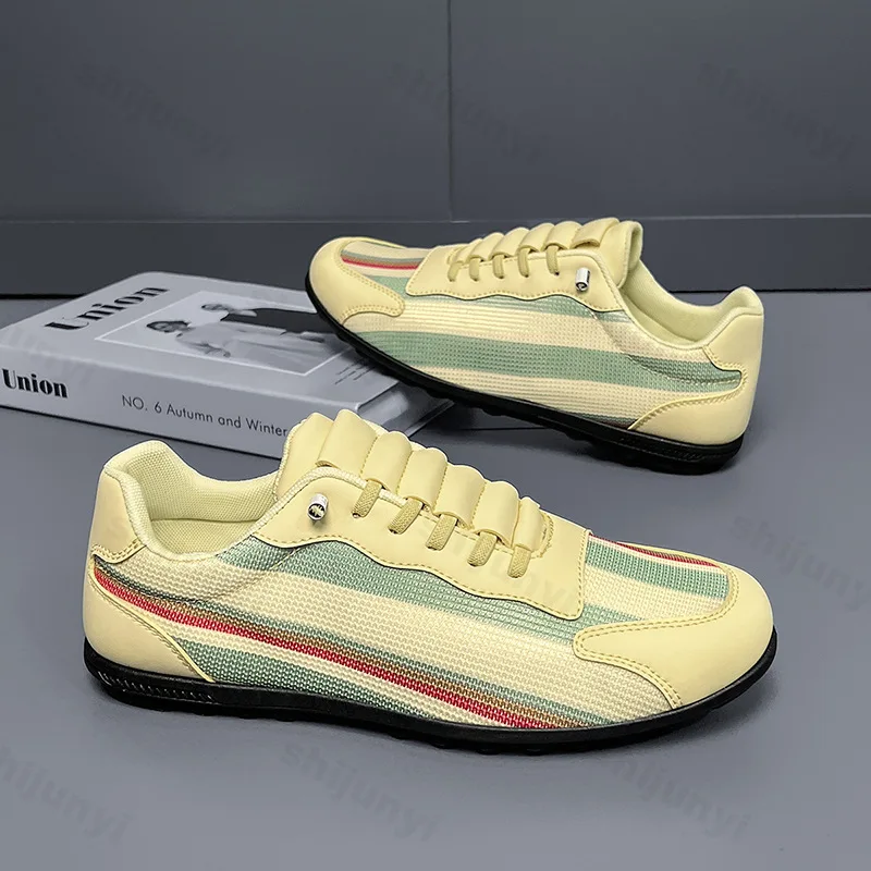 

Мужские повседневные кроссовки, осень 2023, новая дышащая спортивная обувь с сеткой, уличная модная удобная нескользящая повседневная обувь на платформе