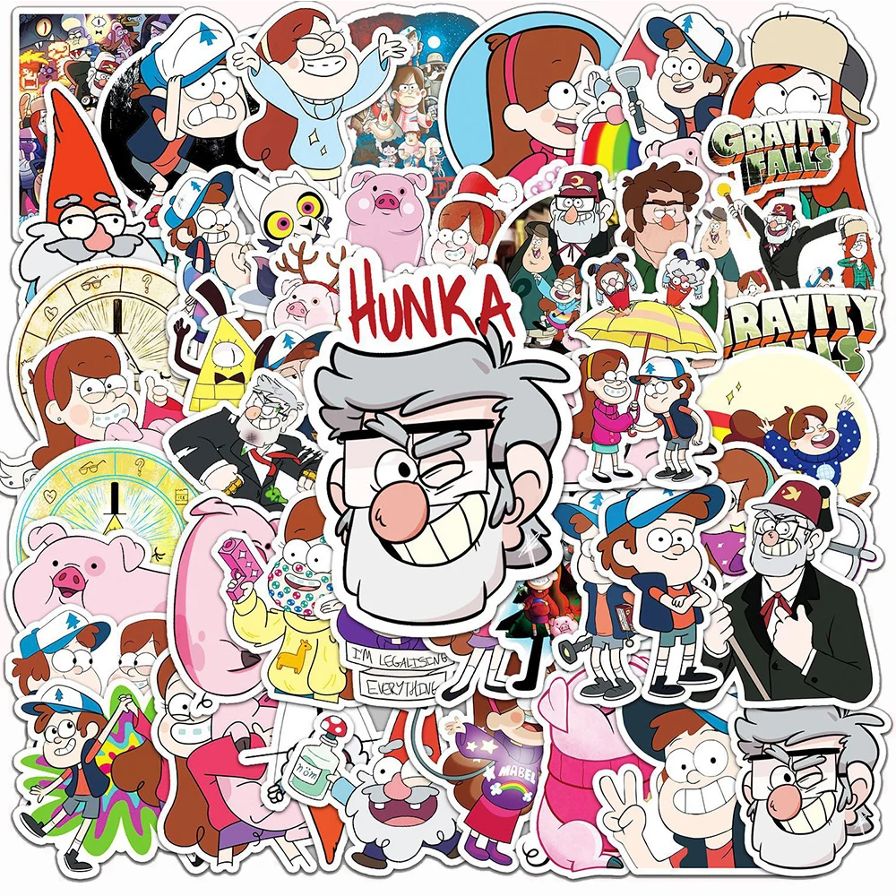 10/30/50pcs Disney Gravity Falls Stickers Funny Cartoon Anime Decal Water Bottle Laptop Phone Waterproof Sticker Fun for Kid Toy