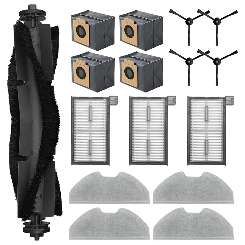 

Для робота-пылесоса Eufy X8 Pro SES, основная боковая щетка, Hepa фильтр, Швабра, тканевые мешки для пыли, запасные части