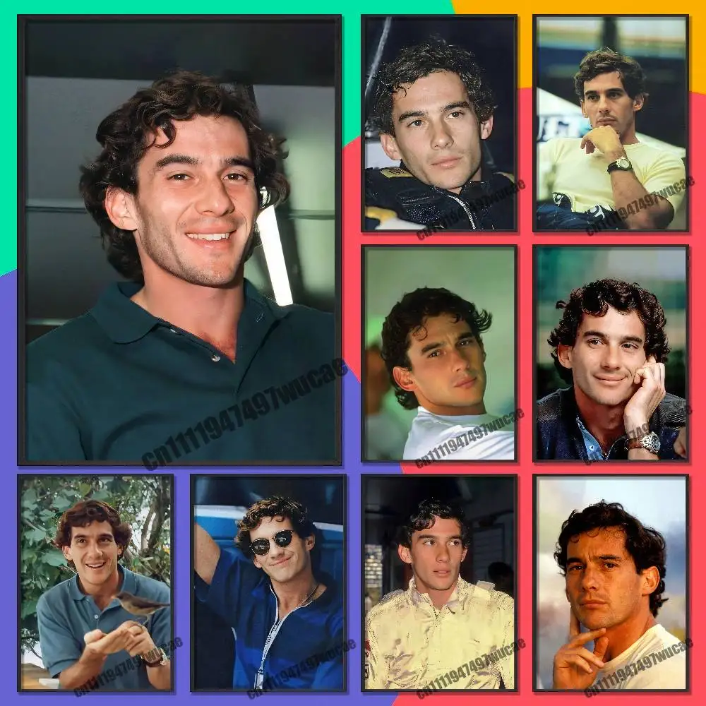For A-Ayrton S-Senna Poster Cover Sticker Paper Home Decoration Custom Self-adhesive Souvenirs Playbill