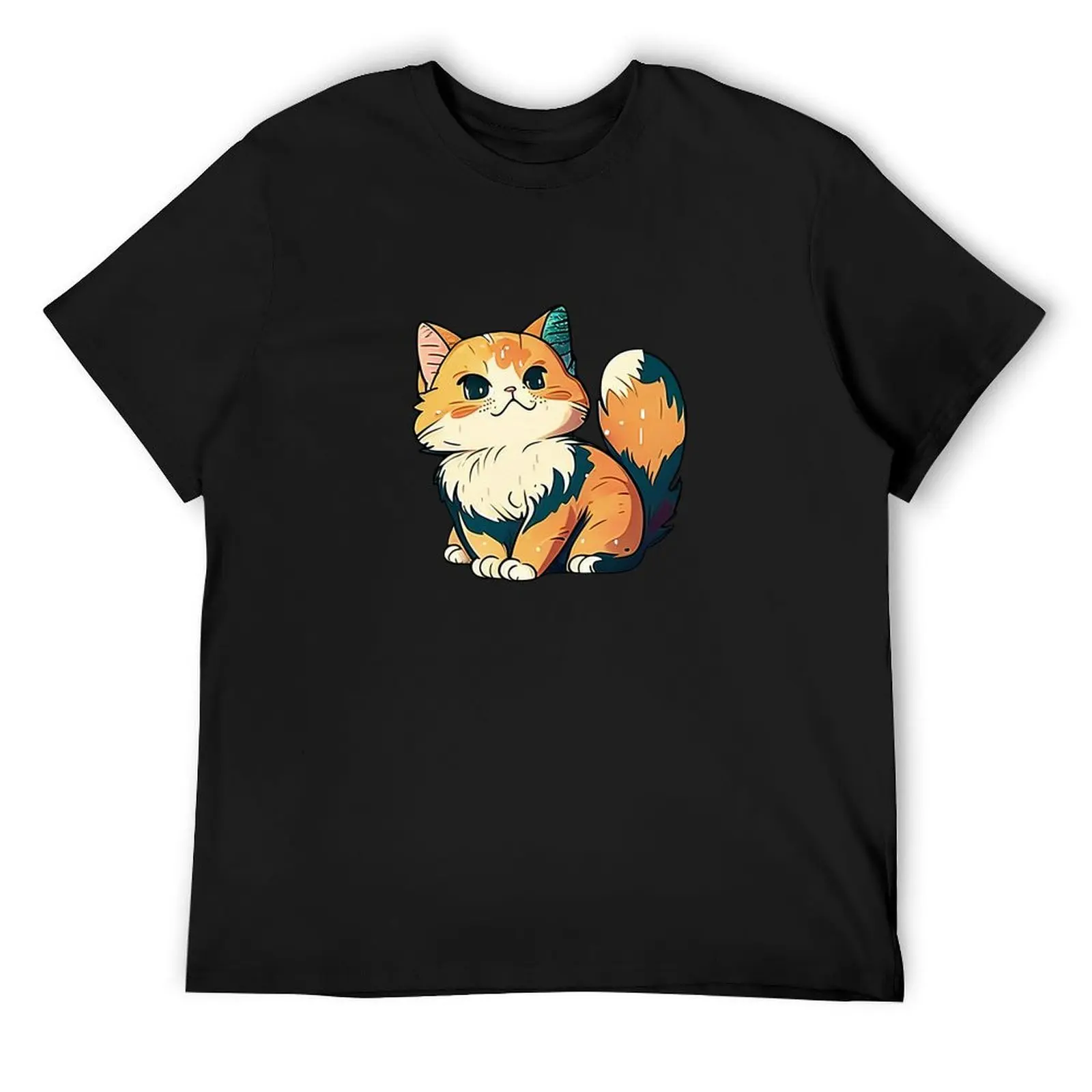 

Cute cat T-Shirt quick drying anime tshirt graphic tee shirt vintage graphic tee shirts men graphic