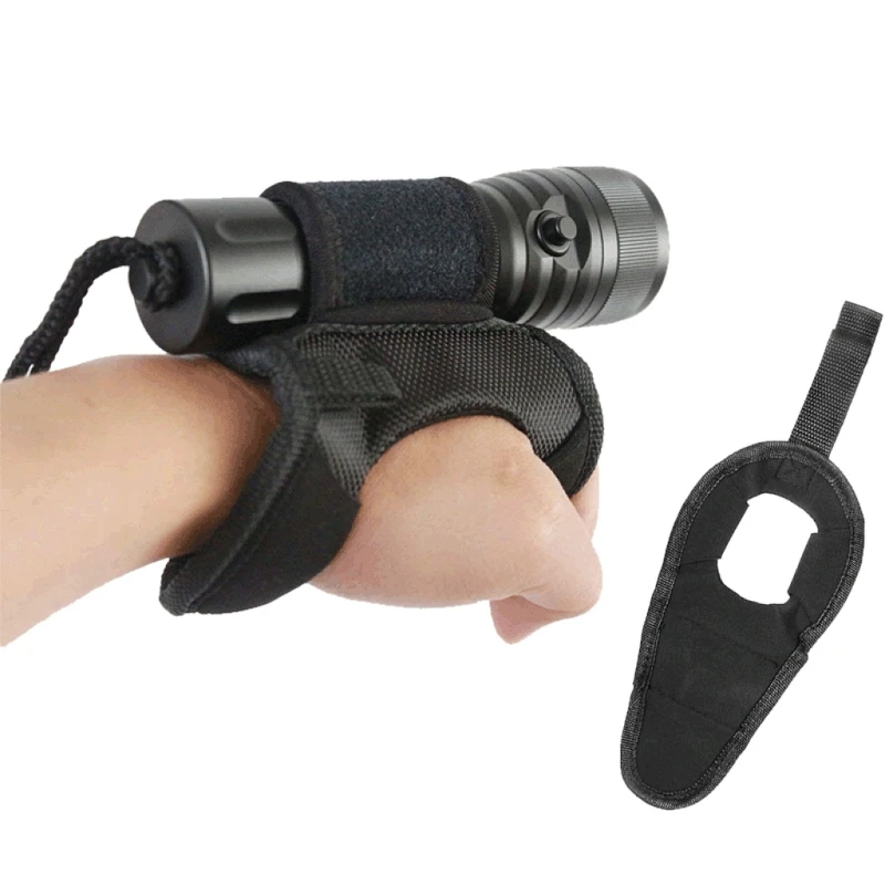 Diving Light Flashlight Glove Holder, Hand and Arm Strap Wrist Glove Hand Mount Dropship