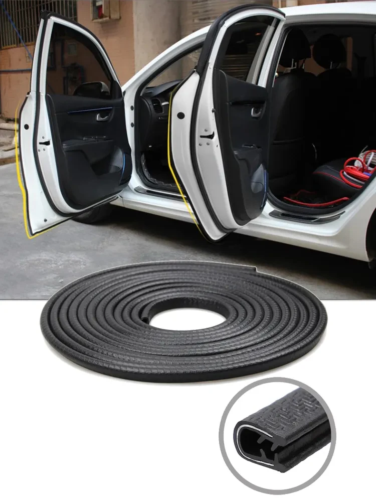 BLALION 10m Autodeurafdichting Randbeschermer Deurbeschermer Beschermende strips Universele autodeuren Kofferbakkap Afdichting Afdichtstrip - afbeelding 2