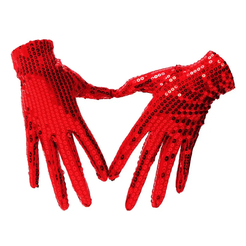 Gants de Poignet à Paillettes pour Enfant et Adulte, Chapeau de Jazz avec Nministériels d, Costume de Cosplay d'Halloween pour Femme et Patients de Mariage, Unisexe