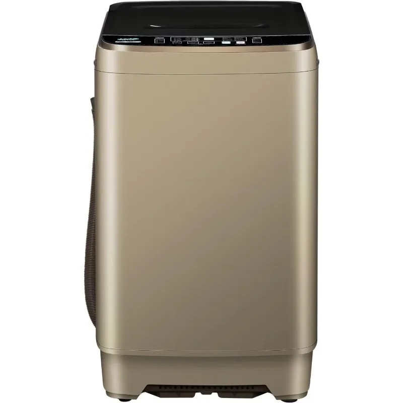 Full Automatic Washing Machine, 4 water level mode and 8 water level selections and timer on the LED display.  Gold