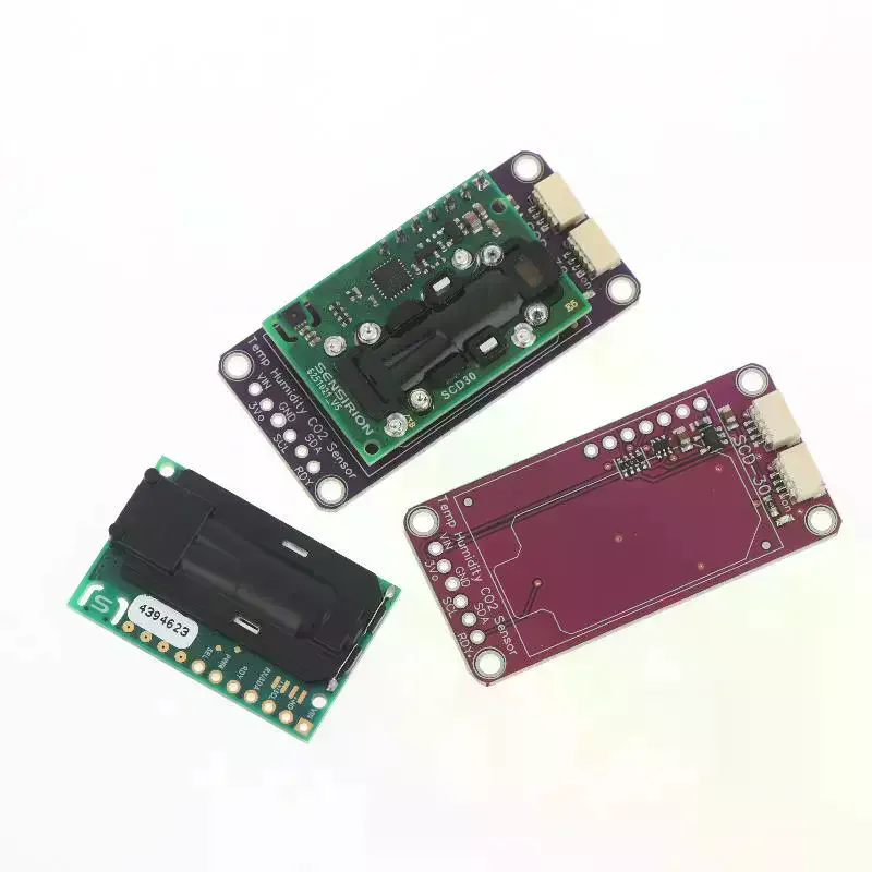 

SCD30 Модуль датчика качества воздуха для платы QWIIC CO2, измерения относительной/T I2C Modbus PWM для мониторинга окружающей среды