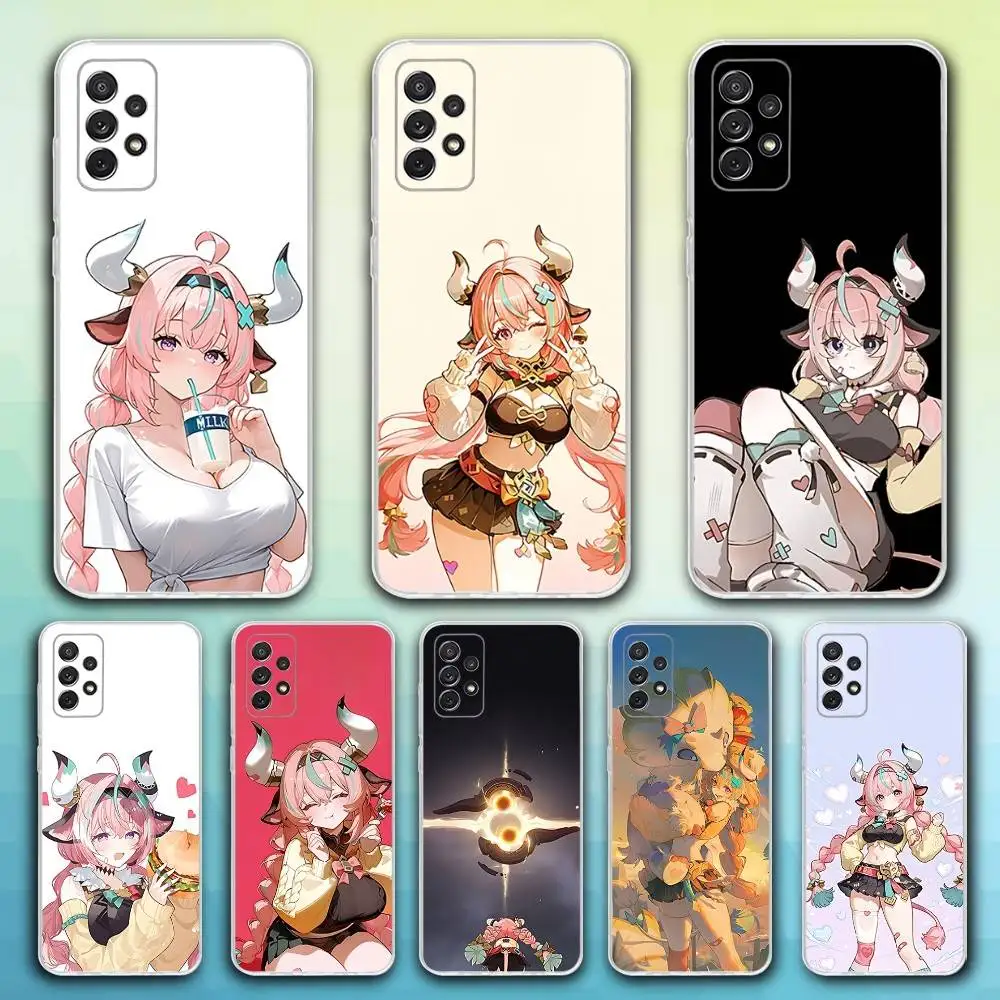 

Genshin V-Varesa Impact Phone Case For Samsung S30,23,21,22,20, FE lite,S10,9,8,7 PIus Note20ultra Soft Transparent