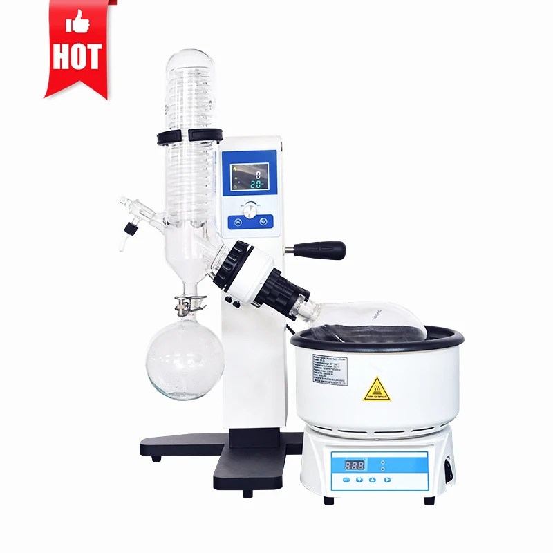 Digital Laboratory Rotary Evaporator with Heating Bath and Circulating Chiller