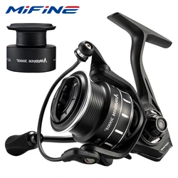 MIFINE-ABRAHAM Spinning Fishing Reel, Saltwater Reel,Pike Wheel, 1000, 2000, 3000, 4000, 5.2:1/6.2:1, 8kg Max Drag, 208g