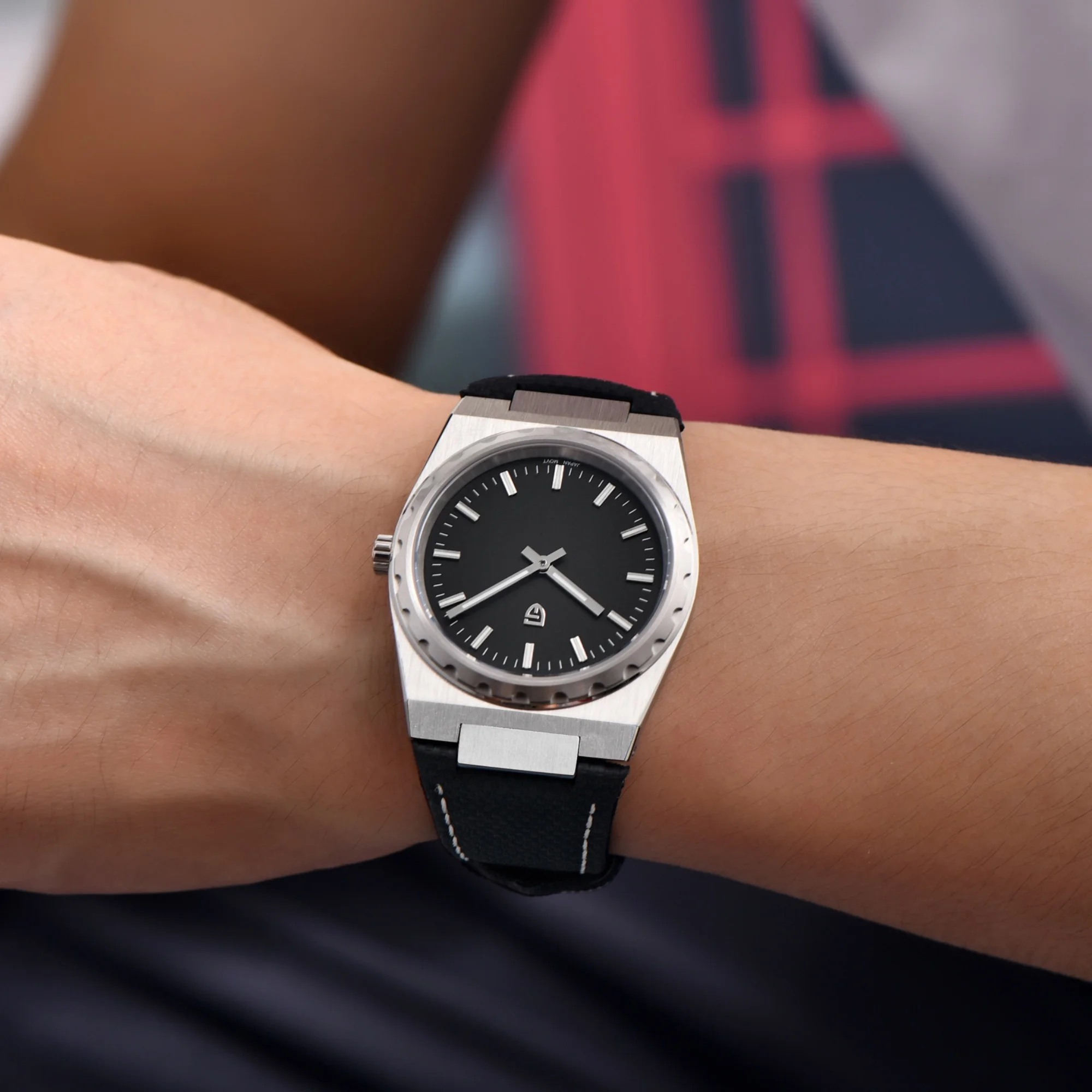 PAGANI DESIGN 2025 New Men Quartz Watch 7mm 222 Stainless Steel Rubber Sapphire Crystal  Waterproof 100m Reloj Hombre