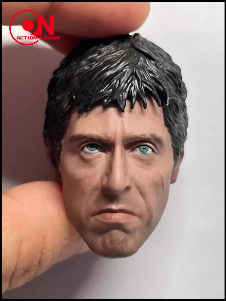 1/6 Al Pacino Scarred Head Sculpt PVC ทหารชายหัวแกะสลักรุ่น 12 ''Action Figure Body ตุ๊กตา
