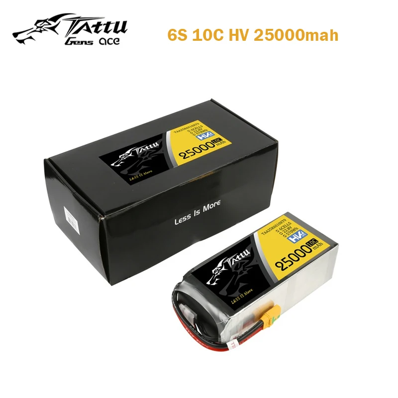 

Tattu 25000mAh 22.8V 10C 6S1P Lipo Battery Pack With XT90-S