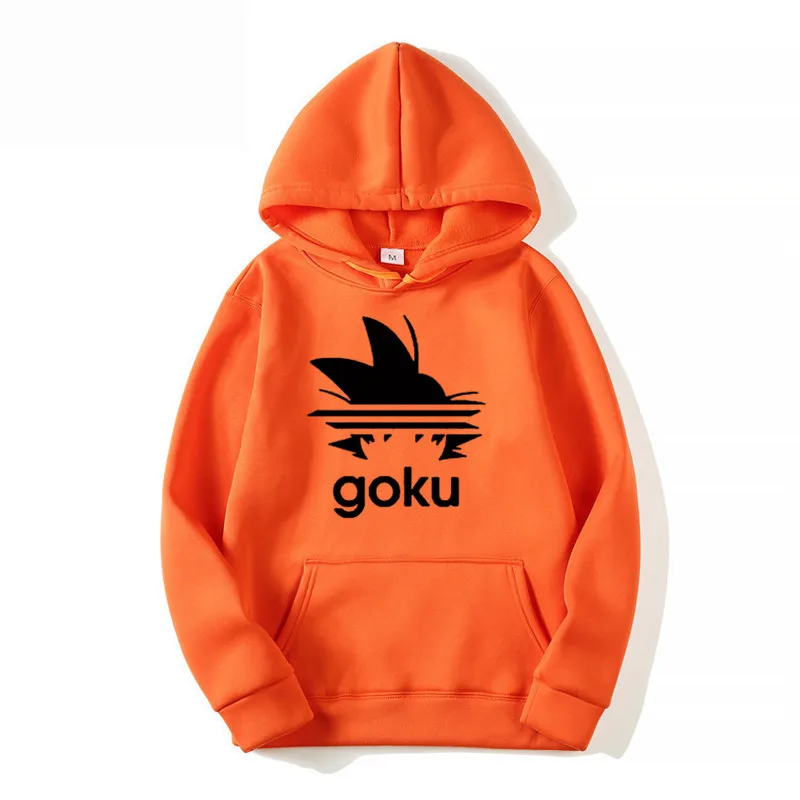 2024 New Men's Japanese Anime Goku Print trendy men's hoodies fashionable Autumn Winter casual Streetwear hoodies for men women