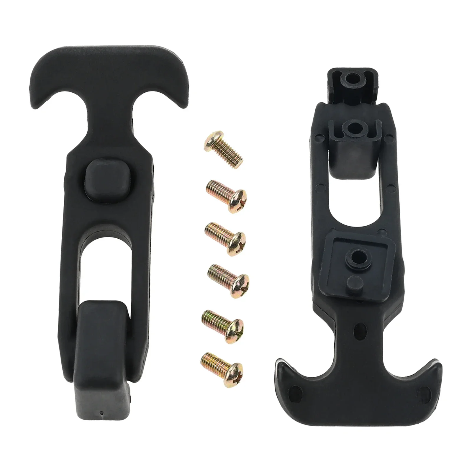 

2Pcs Rubber Flexible T-Handle Draw Latches Buckle with 6Pcs Screws for RVs Toolbox Cooler Golf Cart Repair Tool Parts