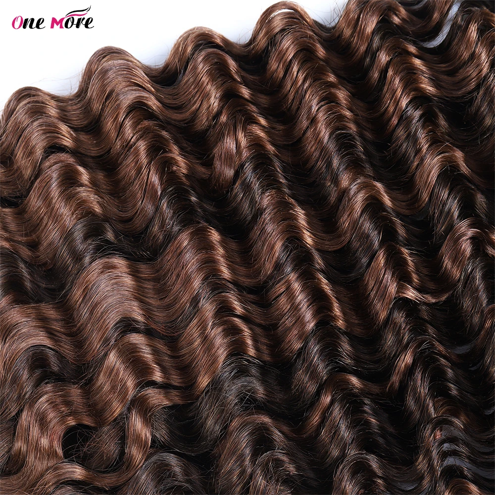 Highlight Bulk Echthaar zum Flechten 4 30 Ombre braun Deep Wave Echthaar verlängerungen kein Schuss bündel für Frauen Haar bündel