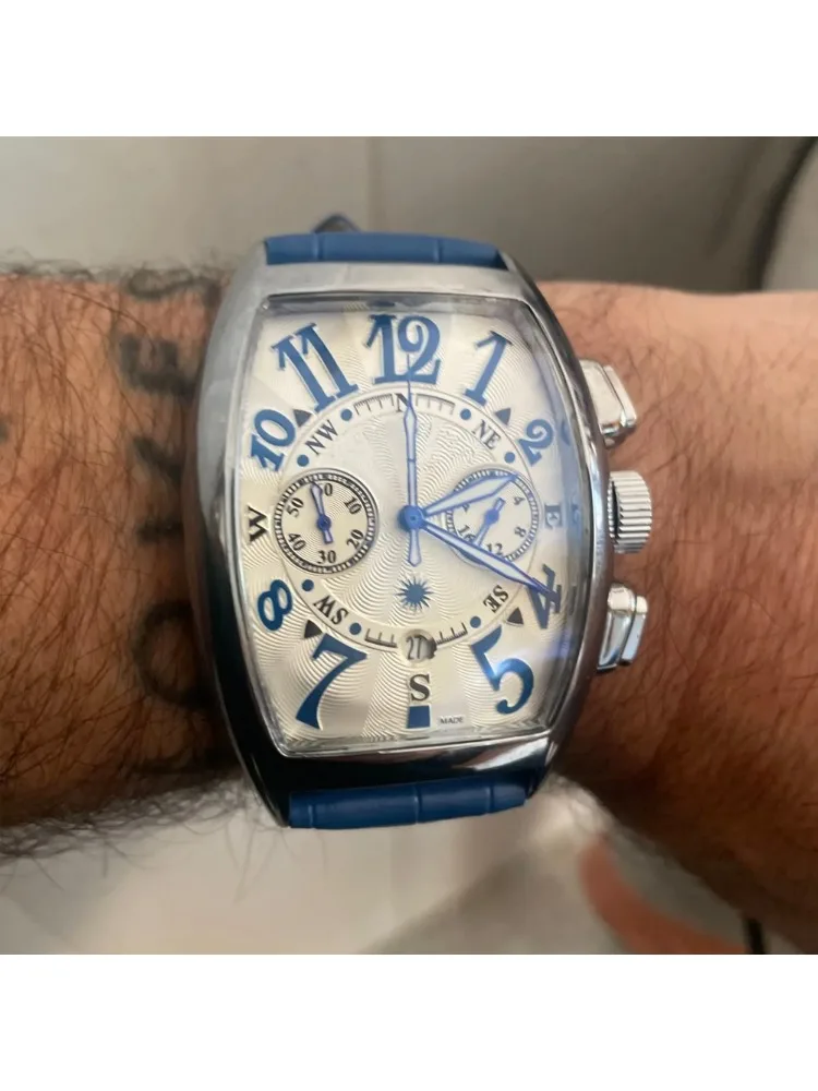 AAA Neue Franck Bestseller Original Marke Geneva Uhren für Herren Multifunktions-Chronograph Armbanduhr Mode Business AAA Uhren