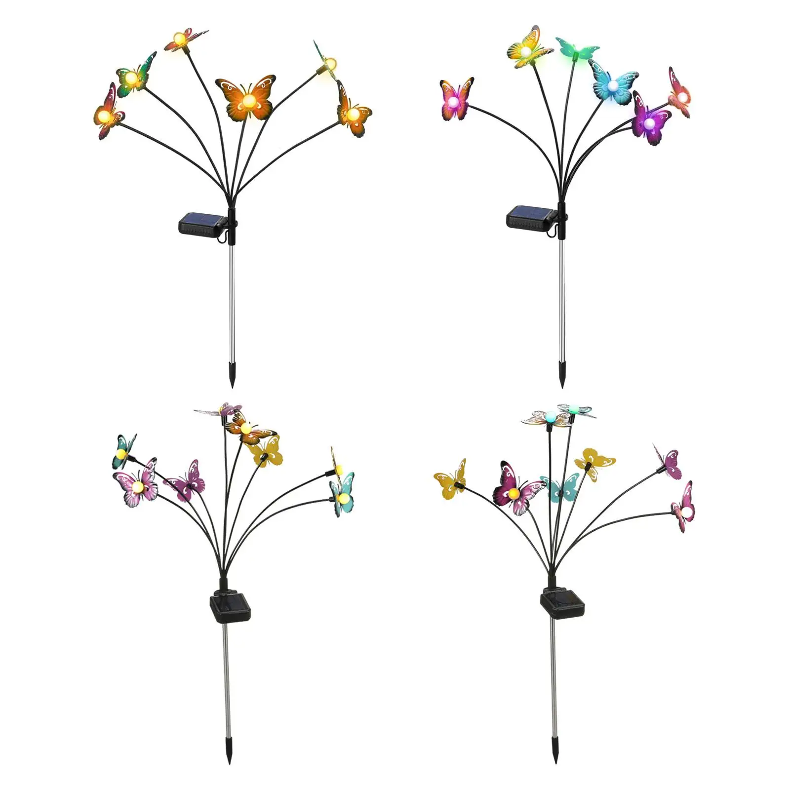 

IP65 Waterproof Solar Stake Lights Landscape Outdoor LED Butterfly Decorative Lamp for Garden Walkway Courtyard Lawn Patio