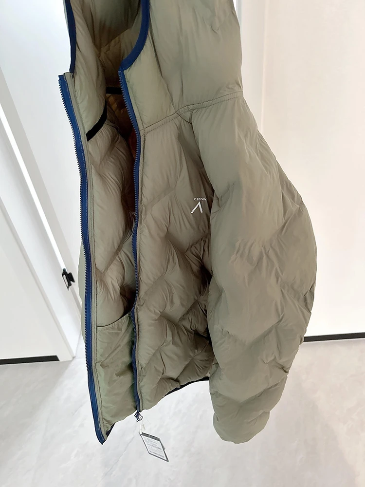 معطف Thiened Outdoor Cotton Jaet للرجال والنساء شتوي دافئ مضاد للبرد بنمط Light Enn Bfle معطف درجة الحرارة Lo #1