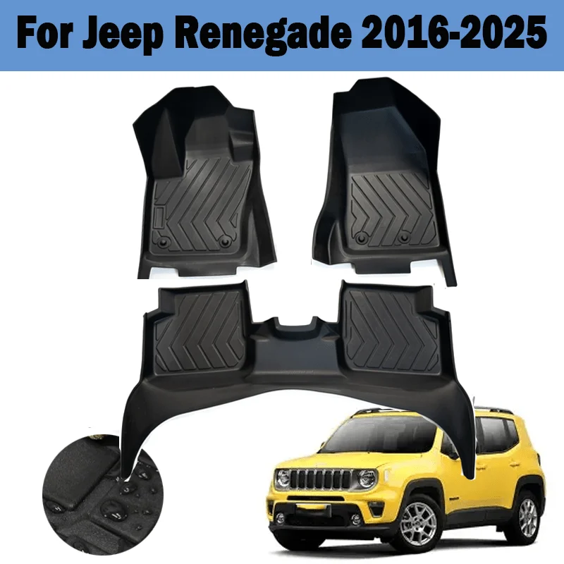 

For Jeep Renegade 2016-2025 Floor Mats Left Hand Drive Car Floor Mats |Cargo Liner Mat Trunk Mat |Car Interior Accessories
