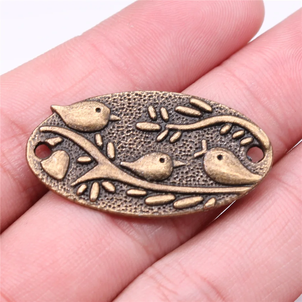 10pcs Charms Fly Bird Antique Bronze Color Pendants Antique Jewelry Making DIY Handmade Craft