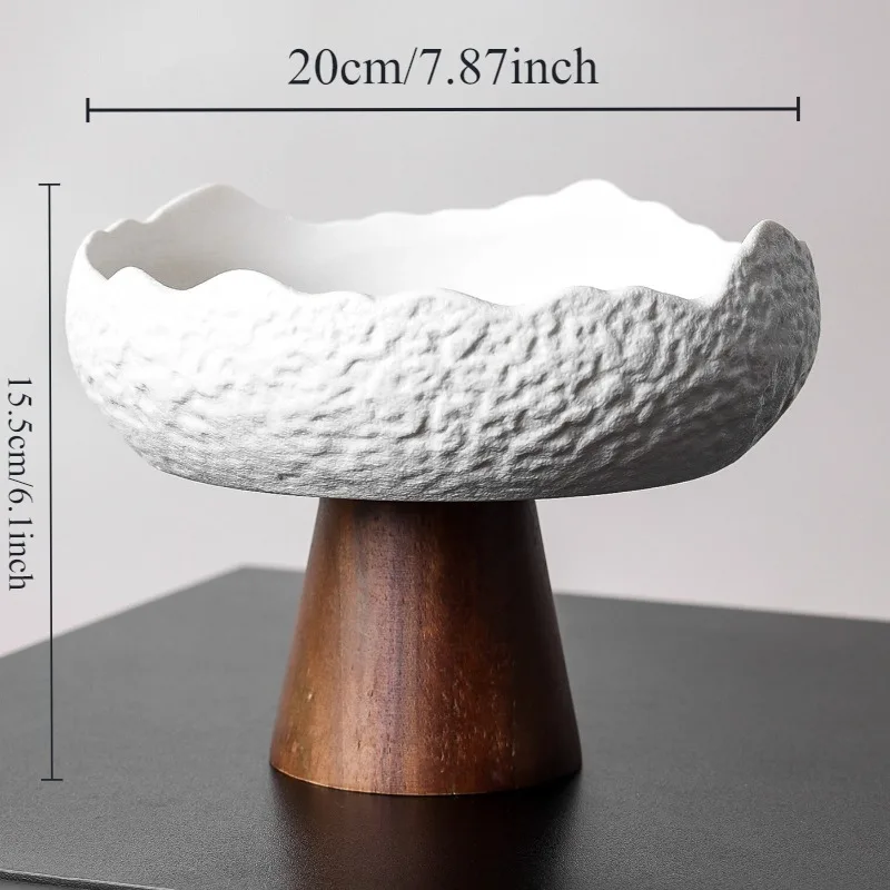 Creative Ceramic Fruit Salad Bowls Food Dinning Table Party Diet Bowls Aesthetic Cute Luxury Storage Trays Desktop Household