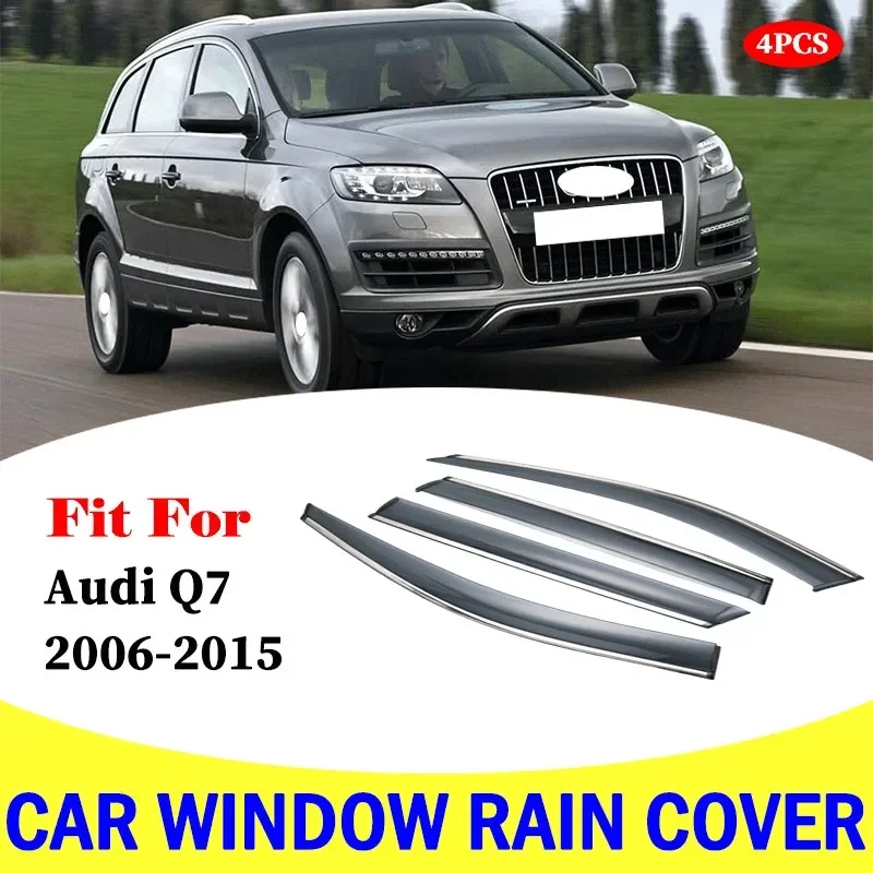 

FOR Audi Q7 2006-2015 window visor car rain shield deflectors awning trim cover exterior car-styling accessories parts