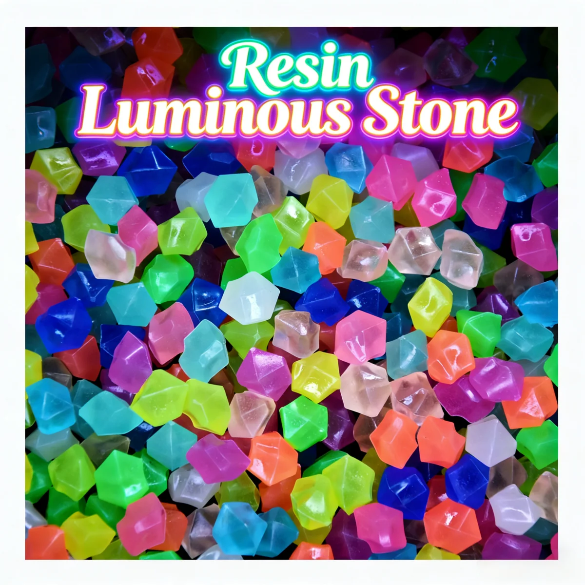 100pcs 14*11mm Dark Pebbles Pe - Aquarium Fish That Glow In The Dark recension och pris