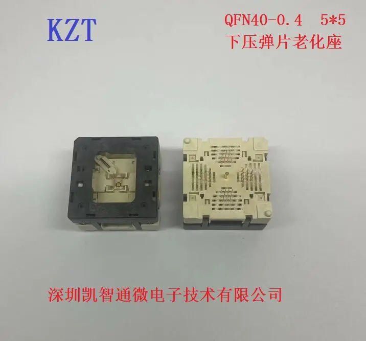 QFN40-0.4 Test Socket 0.4 Pitch Aging Socket IC SOCKET QFN40 5*5 Chip Burning Socket