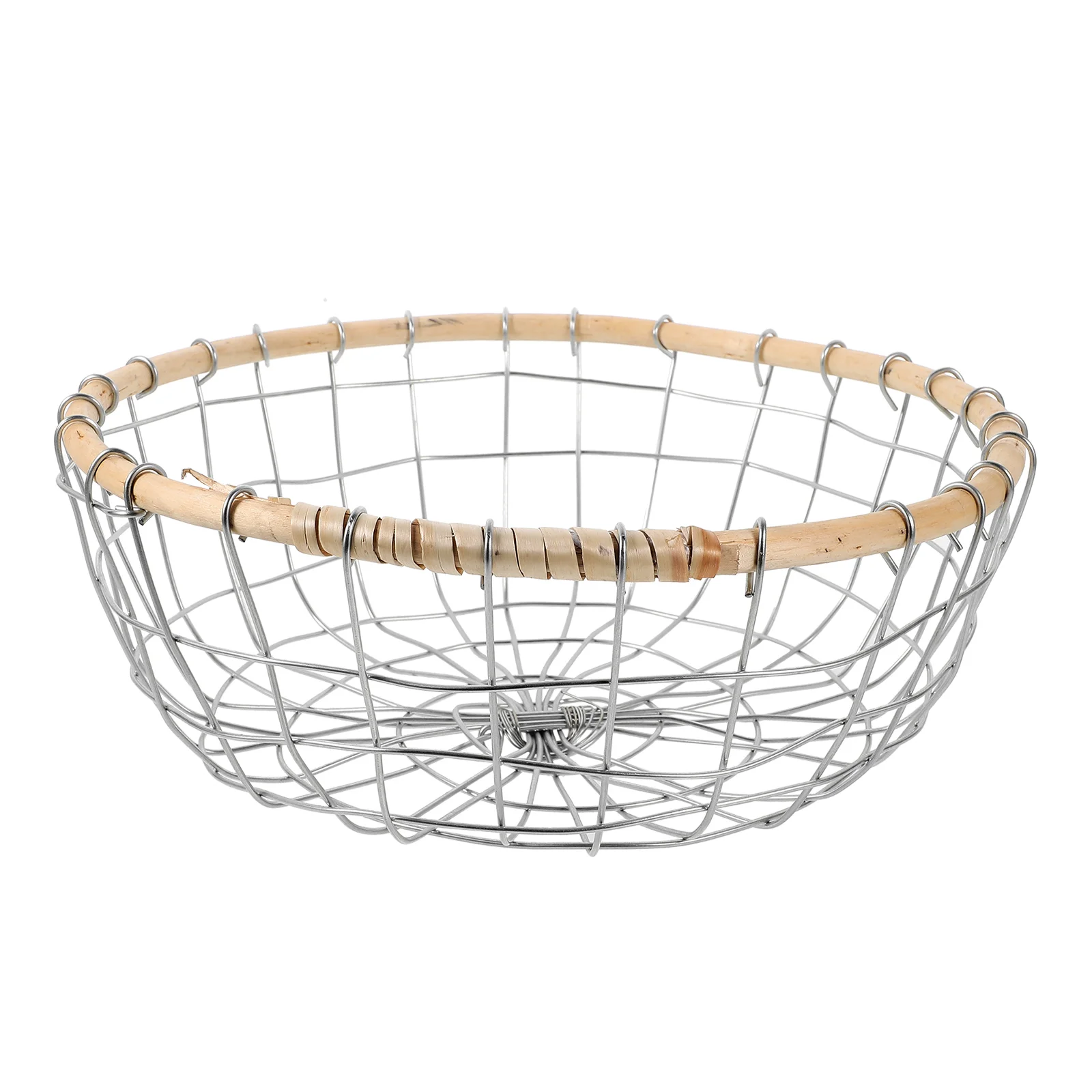 

Iron Wire Fruit Basket Small Kitchen Countertop Storage Reusable Vegetable Baskets Metal Wire For Office Craft Storage