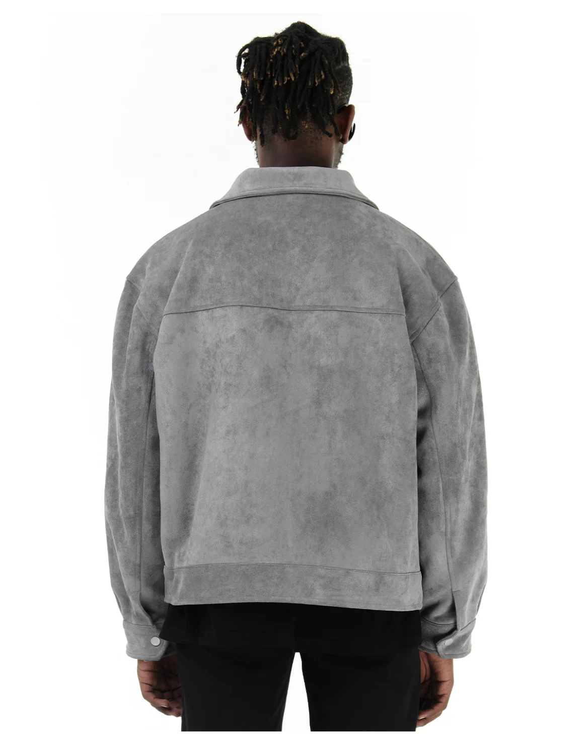 Autumn Jackets Oversize Casual Clothes High Street Pockets Laper Zipper Suede Thick Coat Mens Windbreaker Loose