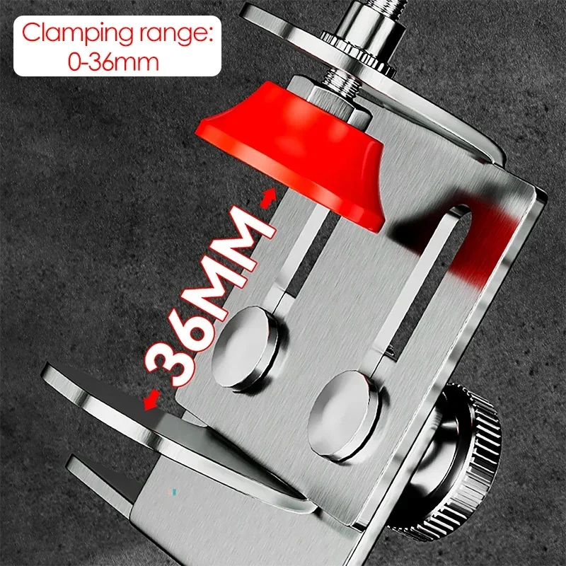 Household Hidden Door Mounting Jig Cabinets Frame Install Clamp Woodworking Cabinet Door Support Arm Stainless Steel Bracket