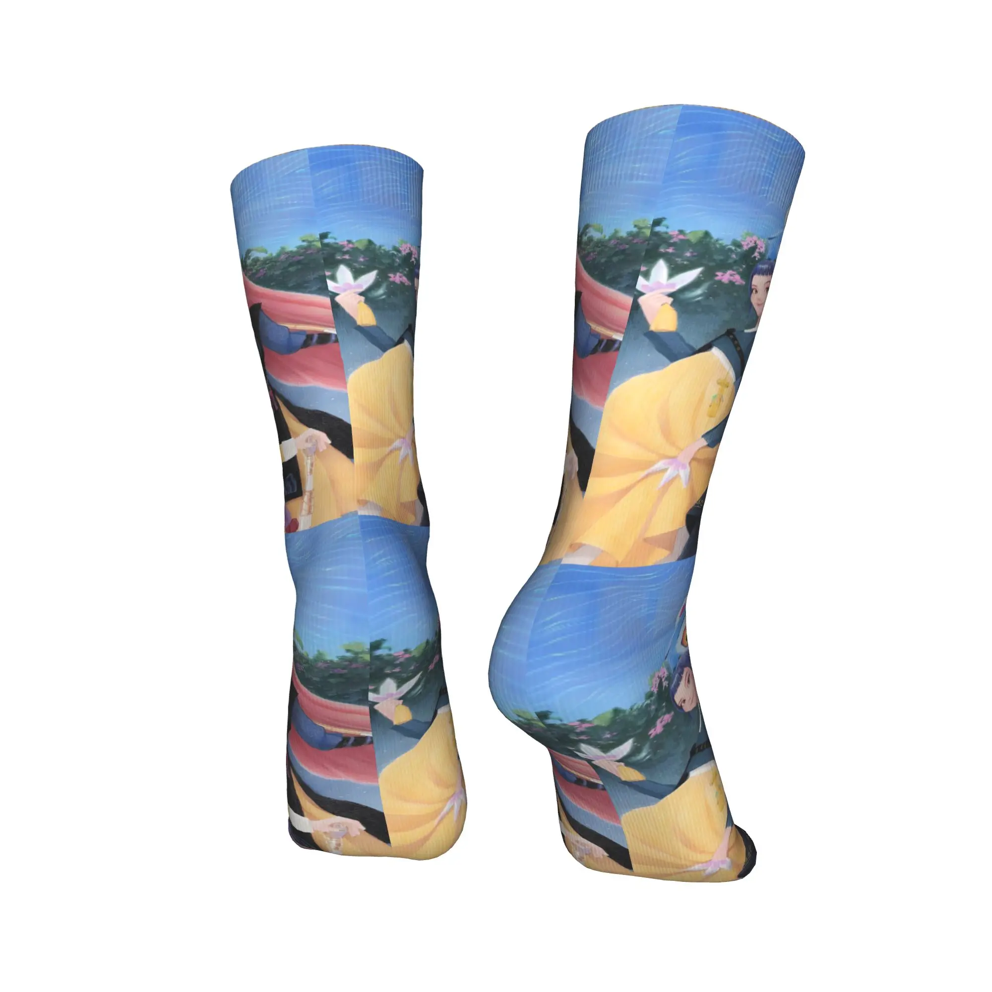 رومي ميرا زوي Kpop شيطان الصيادين الجوارب المضادة للانزلاق جوارب الرجال لينة في الهواء الطلق الجوارب الخريف العصرية جوارب مطبوعة