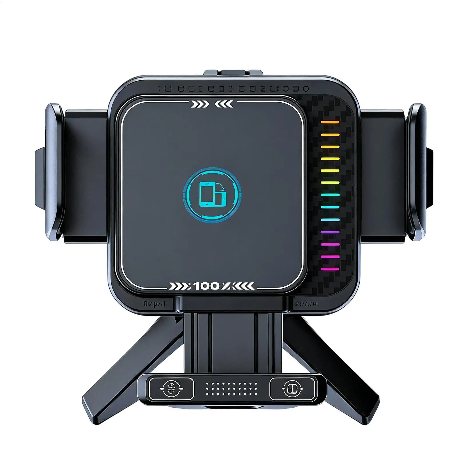 

Car Phone Charger Stand 90-degree Rotatable Wireless Fast Charging Folding Screen Car Phone Mount For Road Trips Sedans SUVs RVs