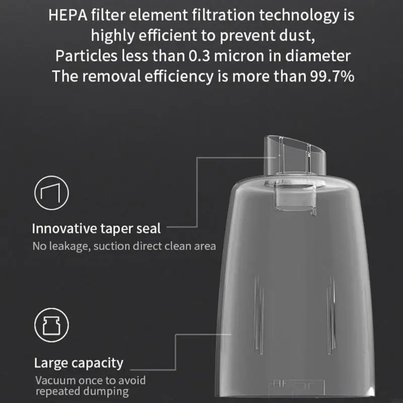 USB 충전식 핸드 헬드 진공 청소기 휴대용 먼지 리무버 먼지 진공 복근 자동차 집 애완 동물 모발 청소 N58D