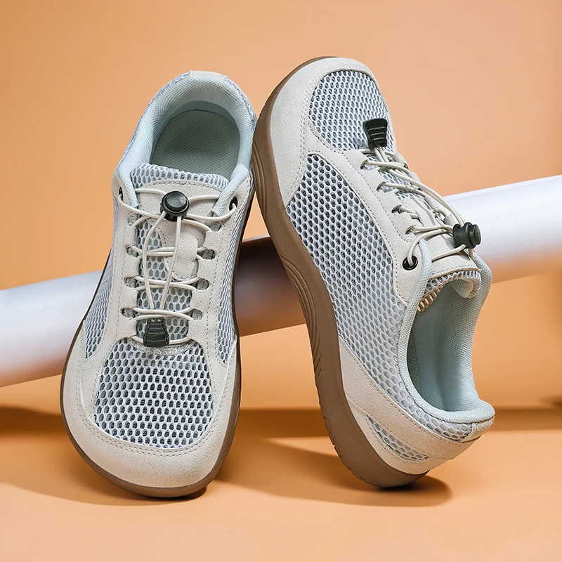 

New Minimalist Shoes for Men Wide Toe Barefoot Zero Drop Shoes Casual Breathable Mesh Lightweight Walking Sneakers Man