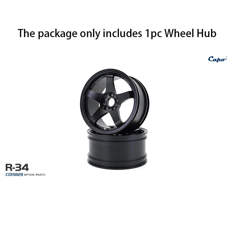 

Spare CAPO Aluminium Alloy Wheel Hubs Black Part for 1/8 R-34 High Speed RC Racing Drifting Car Toucan Boys Toy Model TH22672