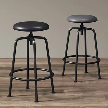 Design Günstige Hohe Küchenhocker Möbel Nordic Stühle Barstuhl Theke Tabouret Maniküre Salon Poltrona Luxus Barbershop