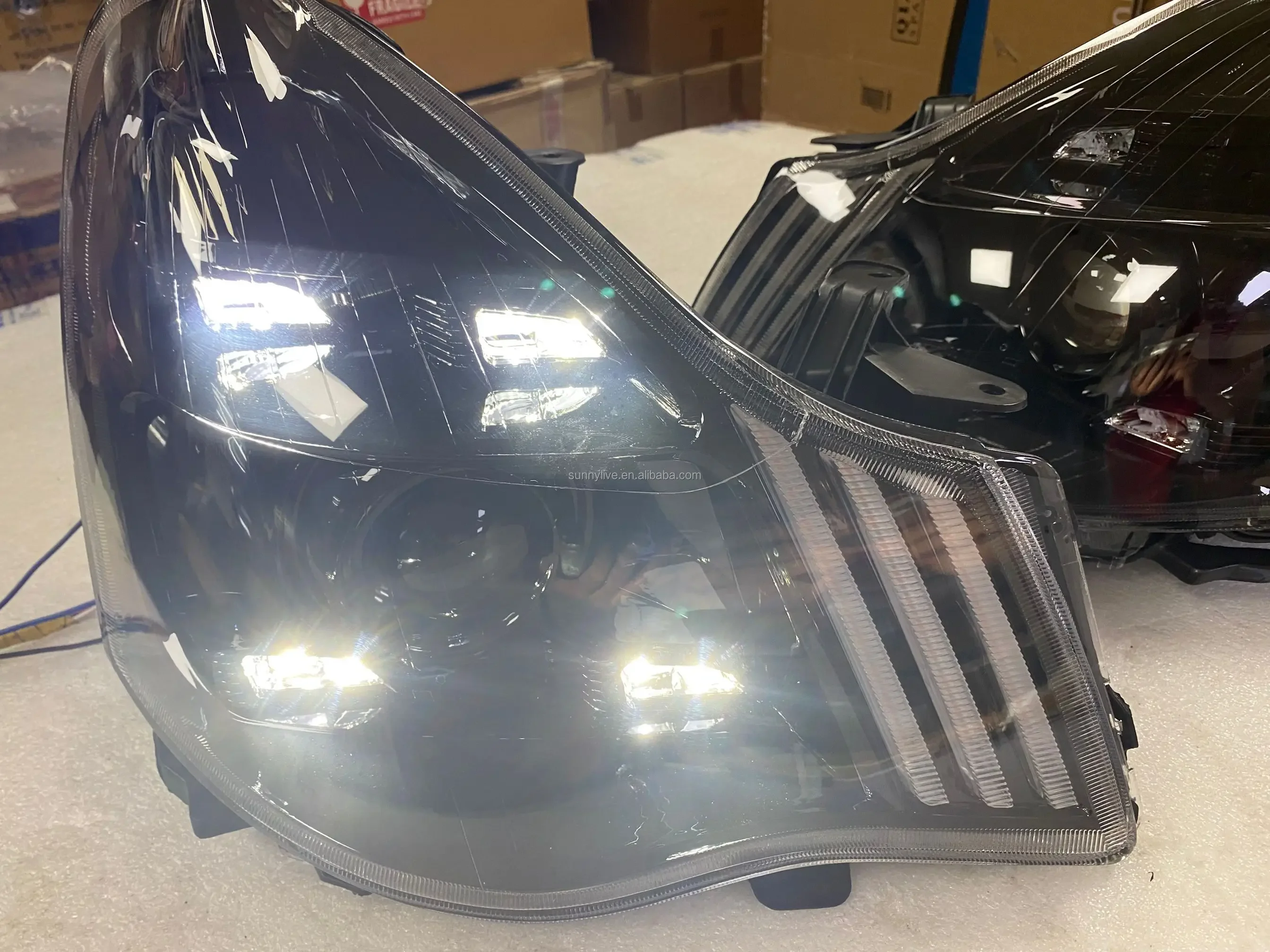 Picture 6: 2008  Sylphy  Sentra Angel Eyes LED Head Lamp Head Lights Front Light for NISSAN