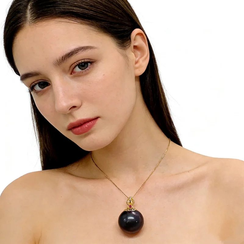 

24mm Myanmar Purple S925 Silver Sweater Chain Pendant Blood Shadow Amber