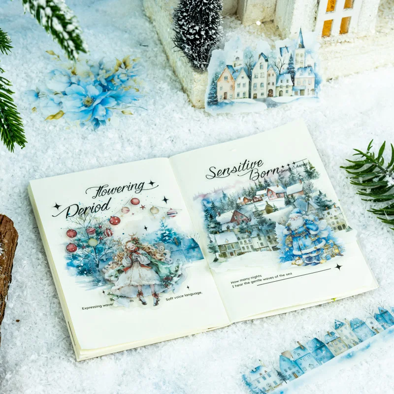 12 confezioni/lotto Snow Country in Winter series cute lovely retro adesivi decorativi per animali domestici