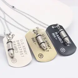 US military brand men's necklace sweater chain