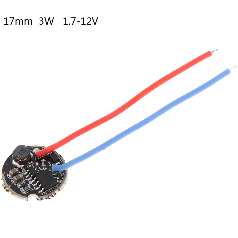 1PC 3W LED driver 17mm/20mm DC3.7V 1 Mode 5 Mode LED Flashlight Driver for CREE XPE XP-E/XBD XB-D all kind of 3W LED Light