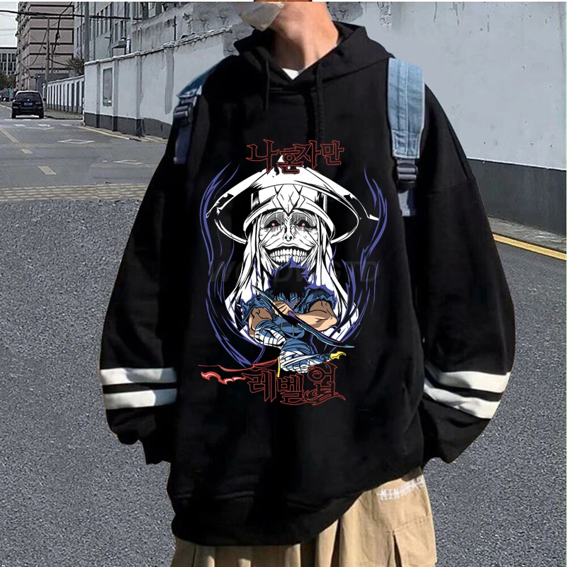 Solo Leveling Anime Hooded Shirt Men Women Sung Jinwoo Harajuku Fashion Streetwear Hoodie Anime Fan Gift Trendy Sweatshirt 2025