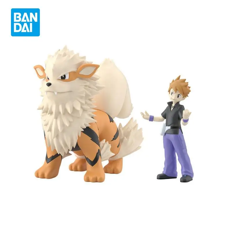 Genuine Bandai Pokemon Kanto region SCALE WORLD PB 1/20 Arcanine Blue Oak Action Figure Model Toys Gift for Birthday Children