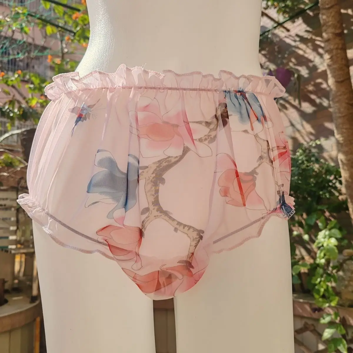 Women Chiffon Summer Light Weight Silky Touch Bries Panty GF Harajuku