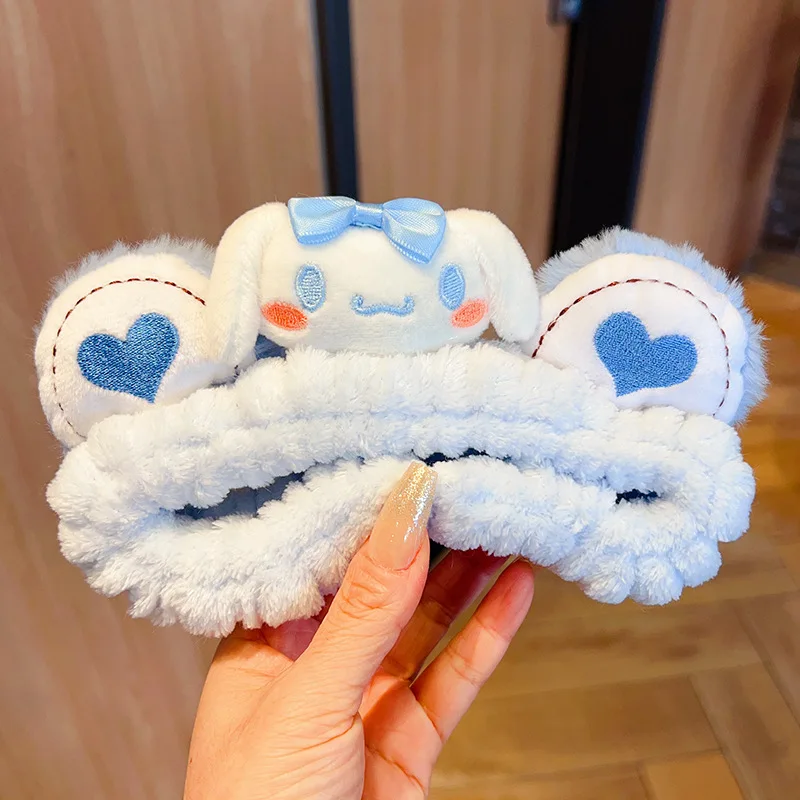 عصابة رأس كورومي للفتيات عند تطبيق المكياج أو أقنعة الوجه، ربطة شعر كرتونية، إكسسوارات شعر للأطفال