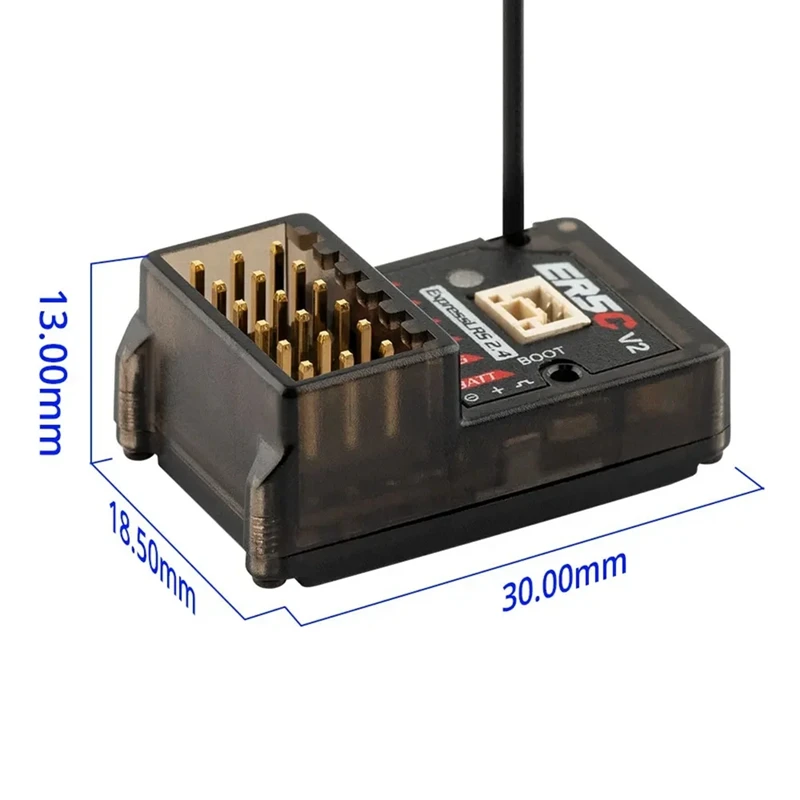 جهاز استقبال لراديو erc v2 rx 5ch ، elrz ، gh5z ، pwm ، rc ، fpv ، قارب ، شاحنة