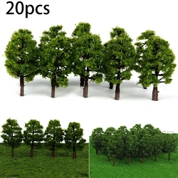 20Pcs 8CM Mini Model Trees Micro Landscape Decor Train Layout Accessories DIY Model Trees Train Railroad Micro Landscape Park