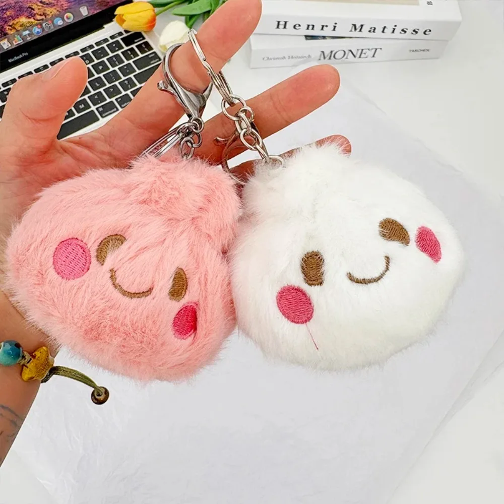 Plush Dumpling Squishy Keychain Soft Fluff Stuffed Buns Keyrings Fun Squishy Butter Stick Stress Relieve Pendent Relaxing Gifts - view 4