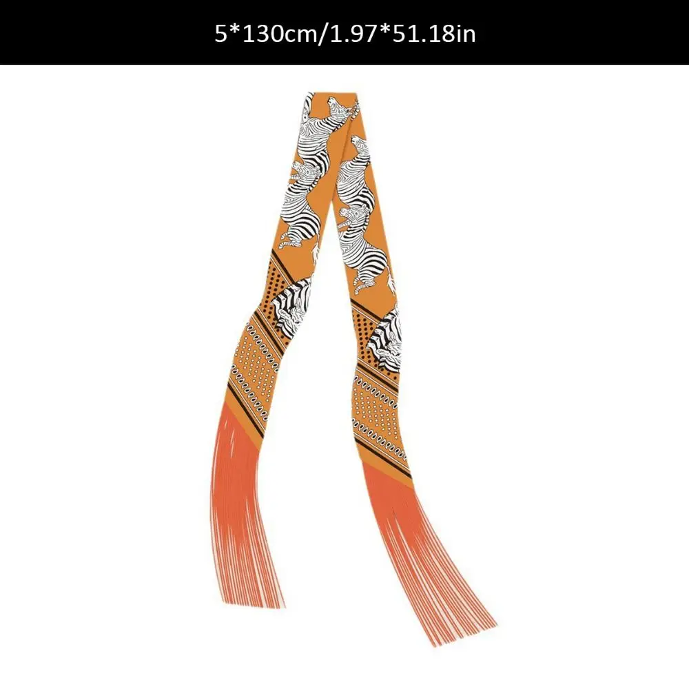 Imitation Silk Korean Long Tassel Ribbon DIY Decoration Fashion Accessories Hair Band 5x130cm Binding Bag Handle Ribbon view 6